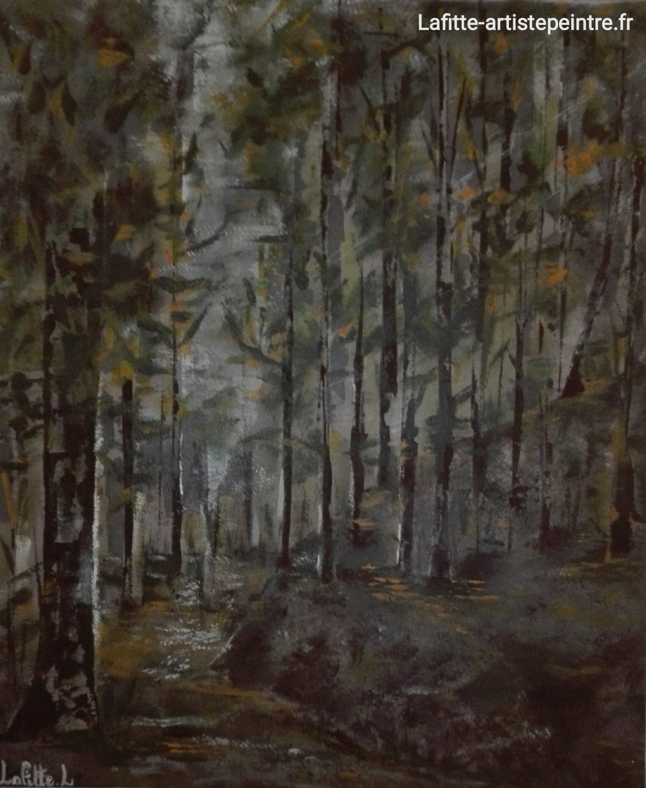 Sous bois au crépuscule